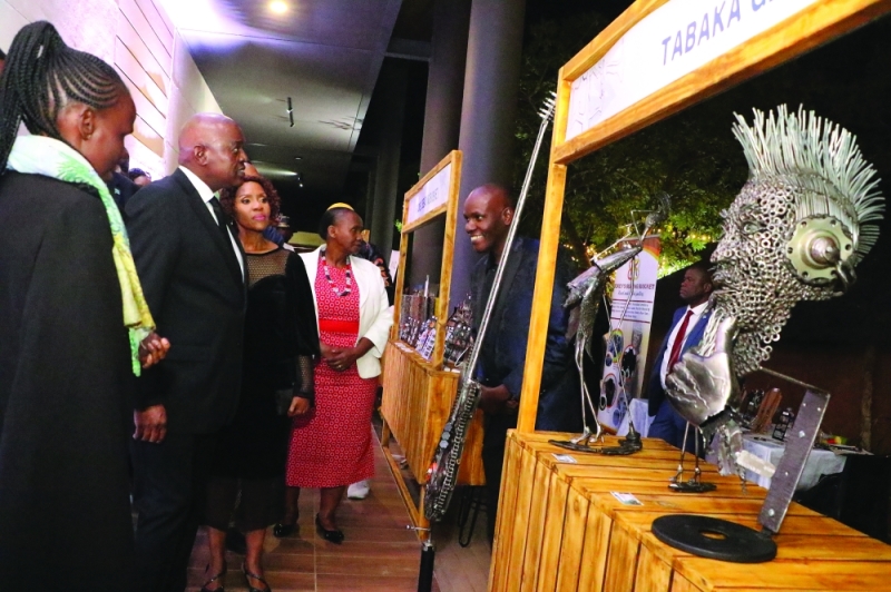 Some of the local creatives presenting their work during the launch of National Arts Council in Gaborone recently
PIC: PHATSIMO KAPENG