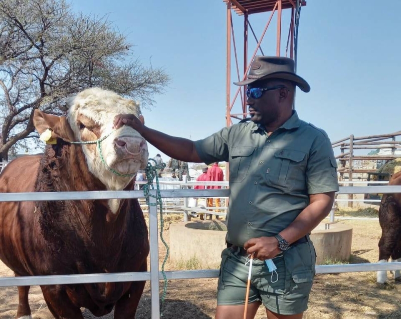 From the soil: Kebadile depends on accurate weather forecasting for his farming success