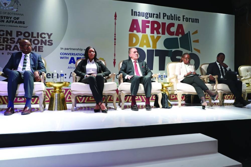 Africa day pitso panelists.PIC.KENNEDY RAMOKONE