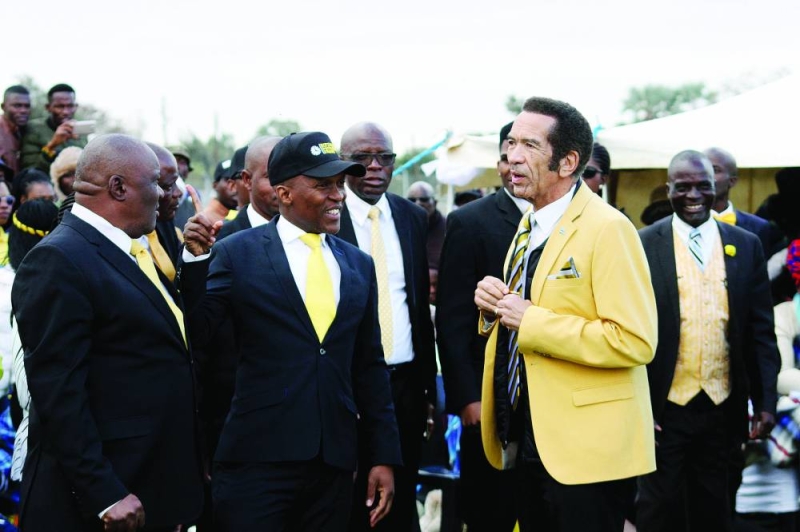 BPF patron Ian Khama with party president Bikkie Butale PIC: KEOAGILE BONANG