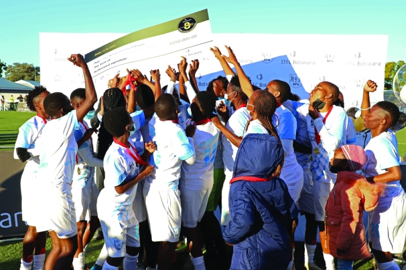 Flashback: Double Action celebrating last year’s DTCB Championship win PIC: MORERI SEJAKGOMO