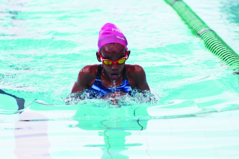 Gliding through: Melodi Saleshando doing what she knows best