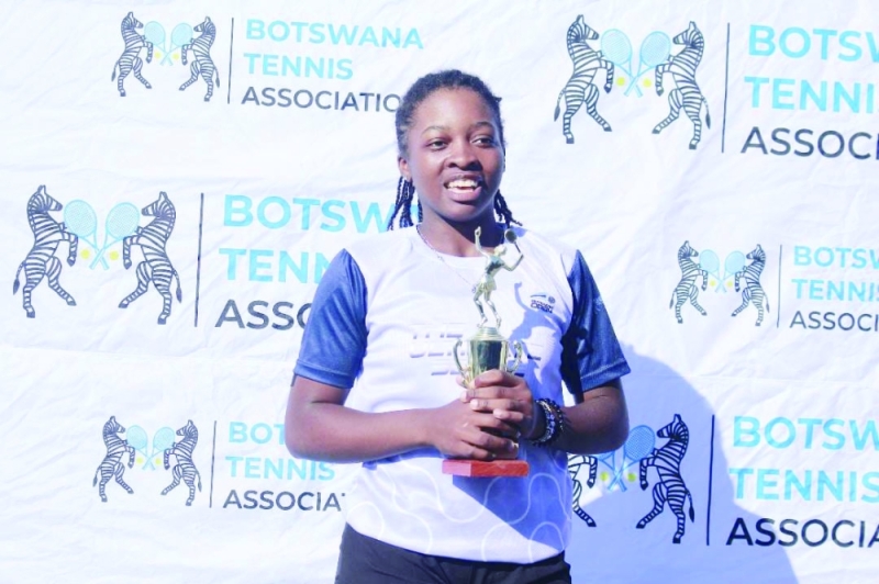 Glorious moment: Chakanyuka is the women’s champion PIC: BTA
