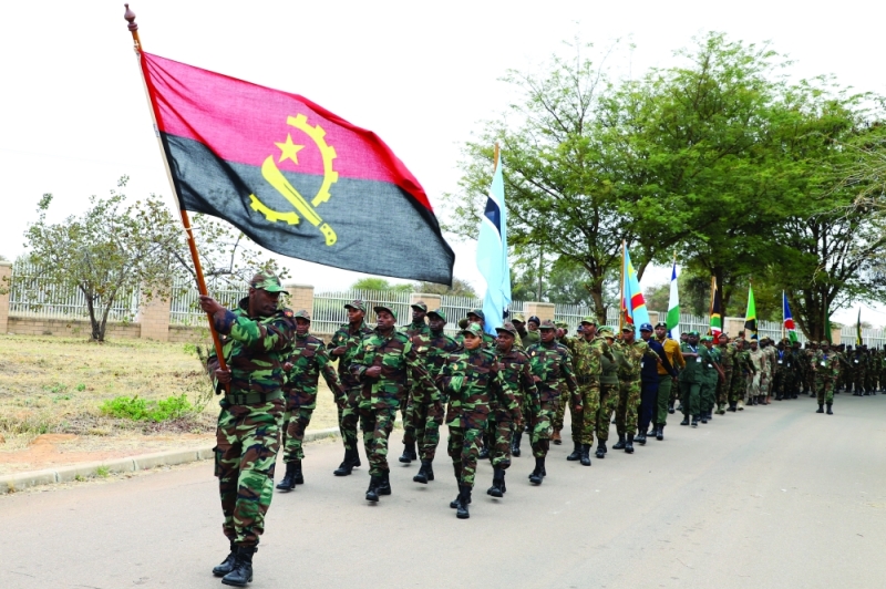 SADC military, police, correctional services and the civilian component during a training exercise PIC: KENNEDY RAMOKONE