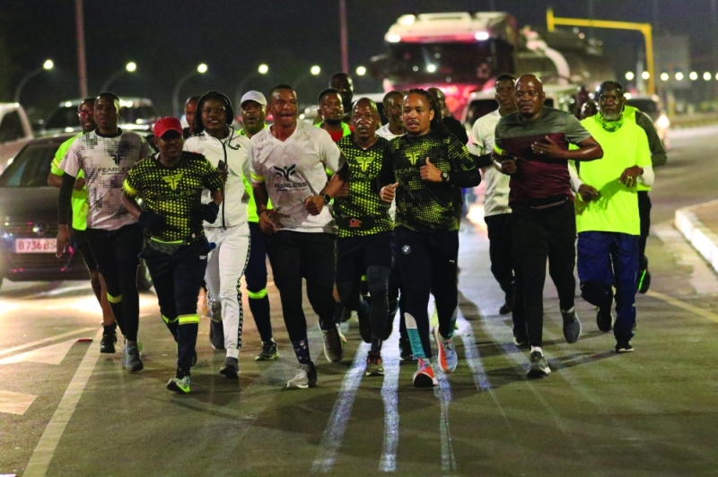 Taking off: Run Gabz by Night marathon activation PIC: RGBNM FACEBOOK