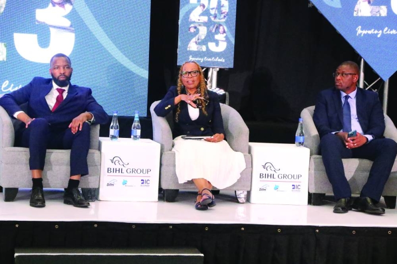 Steering the ship: BIHL executives at their results briefing last Wednesday PIC: PHATSIMO KAPENG