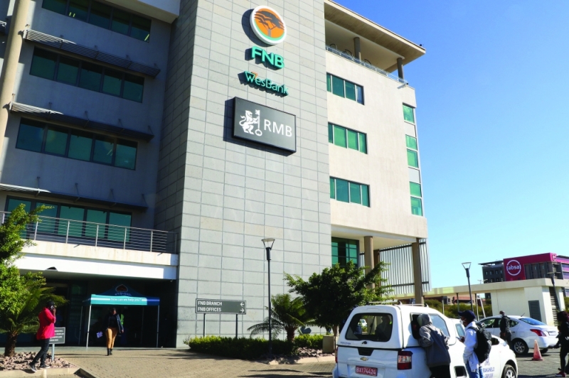 Purple patch: FNBB, the country’s largest bank, expects profits to reach as high as P1.4 billion this year PIC: MORERI SEJAKGOMO