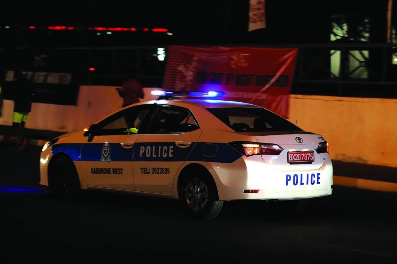 Police car patrolling PIC: KENNEDY RAMOKONE