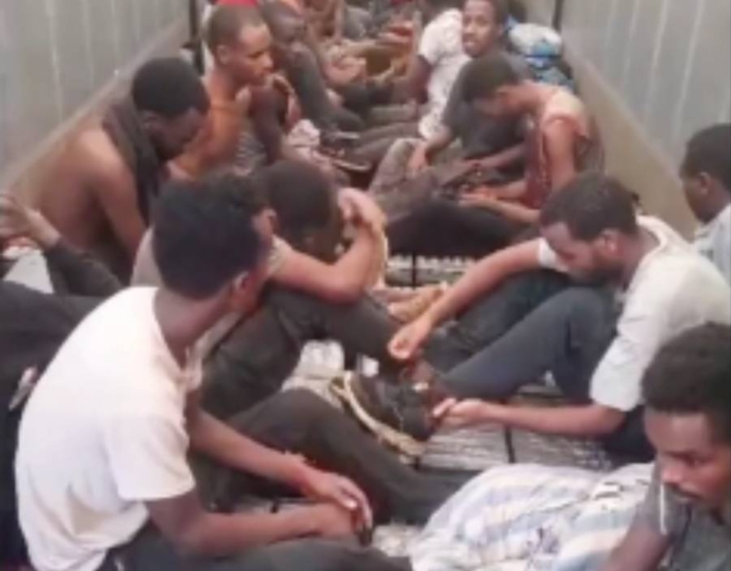 40 Ethiopians were found in a cargo truck at Ngwasha gate