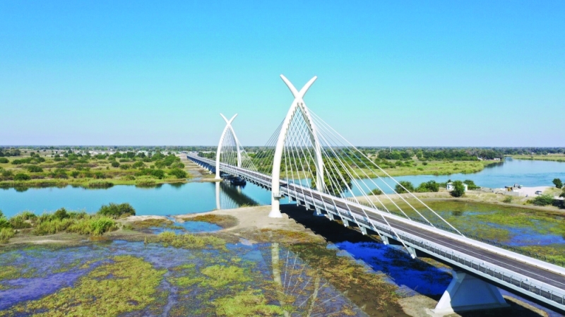Award-winning: Mohembo Bridge is not only the country’s longest but now, its most lauded