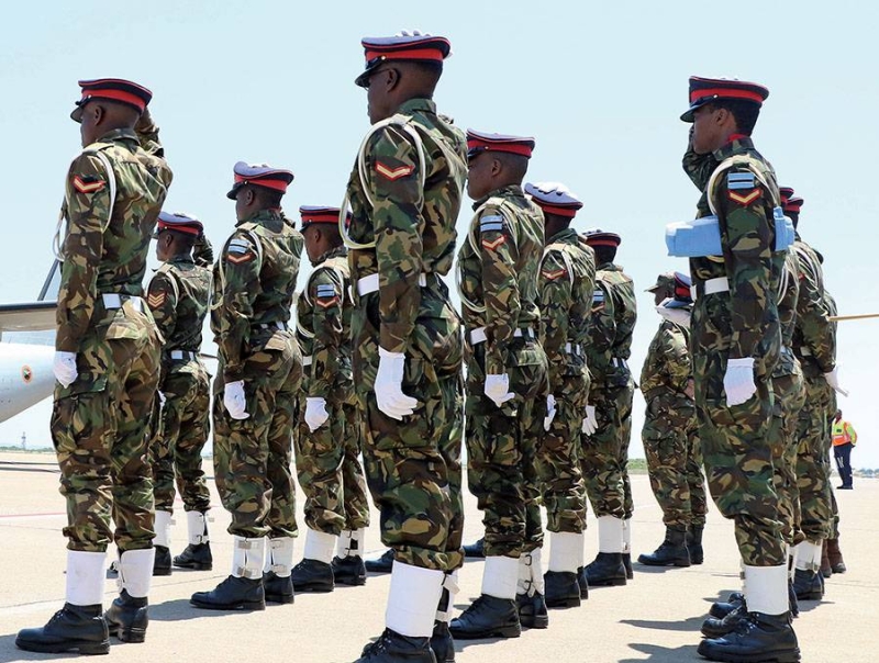 Peanuts: Ex-soldiers currently contending their measly pension benefits PIC: PHATSIMO KAPENG