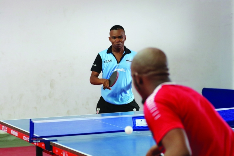 Table tennis feast: This year’s Independence tournament will see players from Zambia take part PIC: KENNEDY RAMOKONE