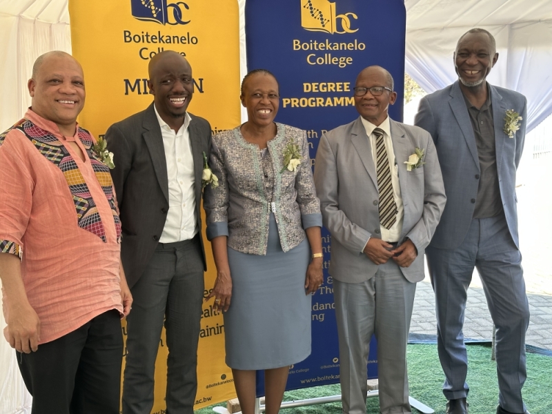 Boitekanelo College recently hosted a stakeholder engagement donation