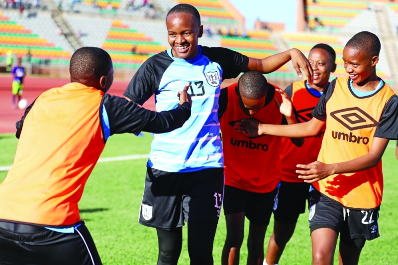 Good times: The Mares beat Gabon 10-1 over two legs PIC: KENNEDY RAMOKONE