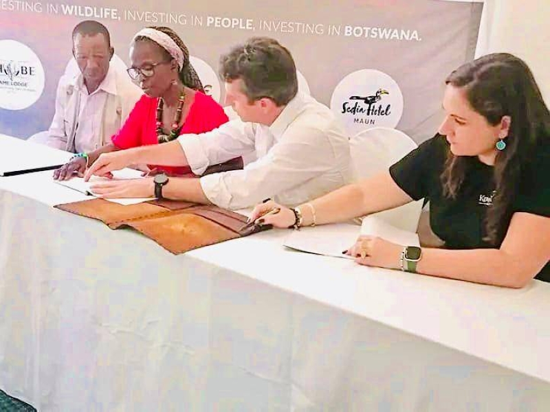 Ploughing back: Chobe Holdings Limited recently inked an MOU with four local schools in Maun
