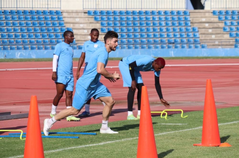 Raring to go: Wilson trains at the Obed Itani Chilume Stadium. PIC: BFA