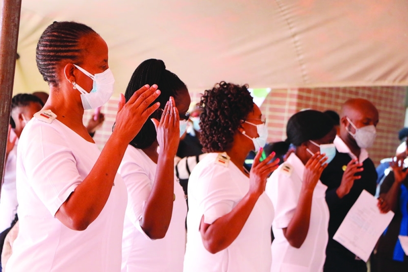 Health workers argued that the ‘Call to Duty’ is illegal PIC: PHATSIMO KAPENG