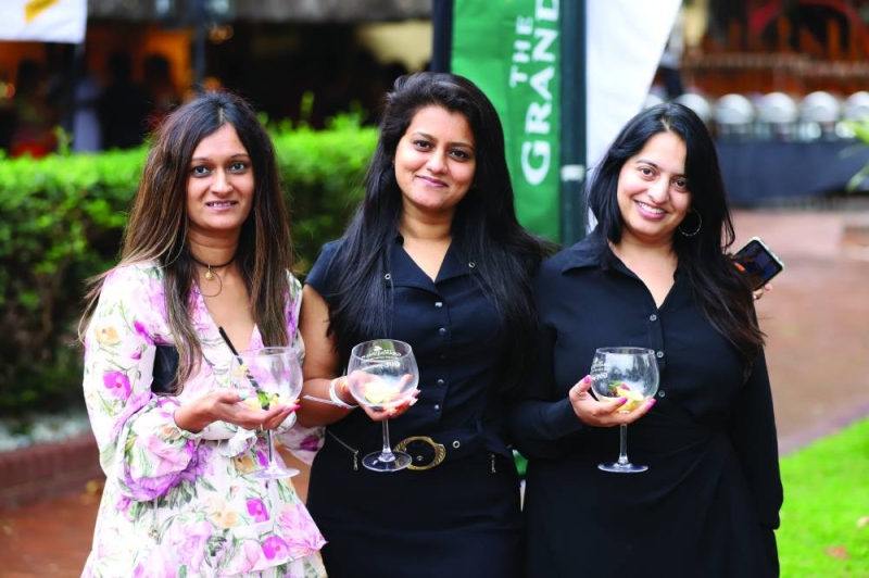 The Grand Palm Hotel Gin experience the fun and excitement to guests on Saturday despite the bad weather PICS: KENNEDY RAMOKONE