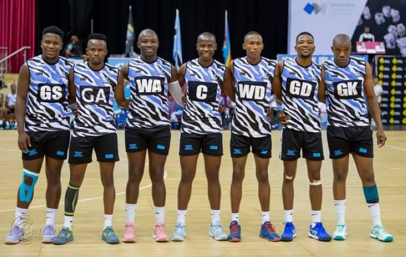 Botswana men's netball team . PIC : BenDan Photography