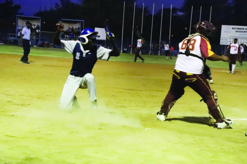 Softball in action PIC: MORERI SEJAKGOMO