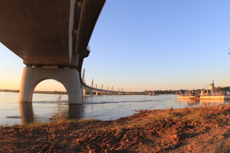 Iconic: The Kazungula Bridge replaced the pontoon and has become a key logistical link for the region and the continent