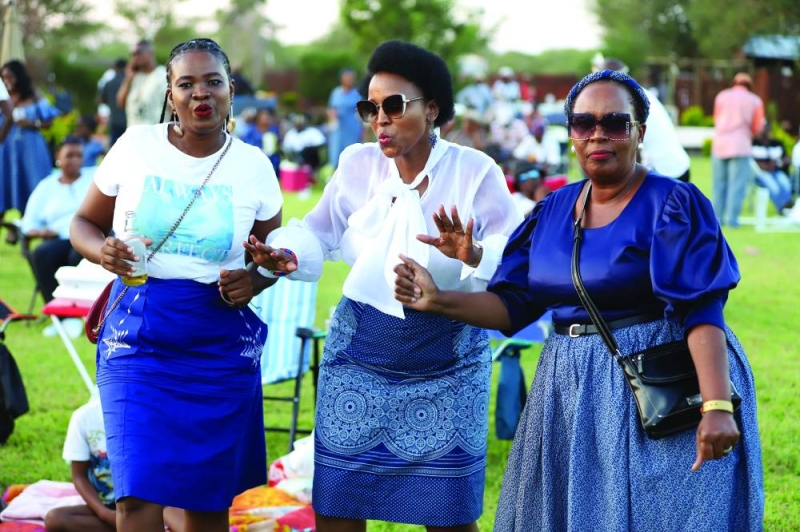 The theme for the day was 'African traditional attire' or leteisi