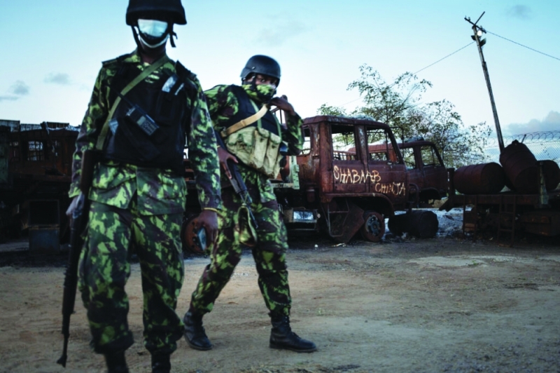 Theatre of war: Mozambican troops on patrol. Insurgents are redoubling their efforts in Cabo Delgado PIC: AFP