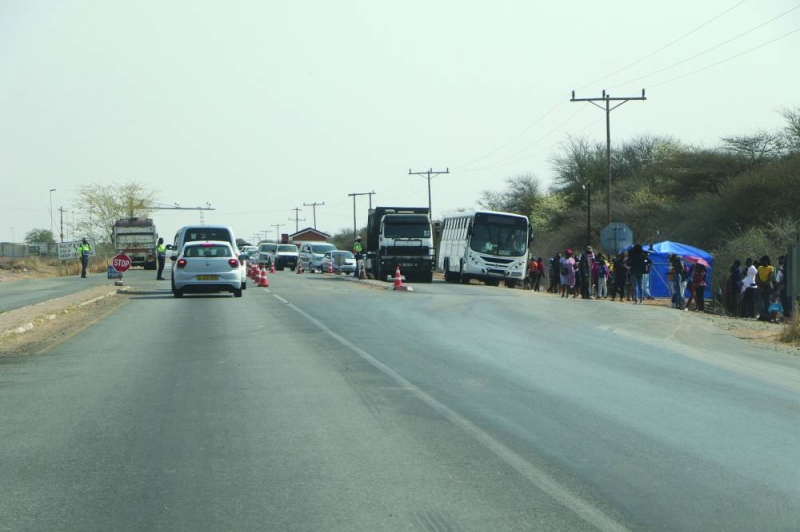 Dibete road block FILE PIC