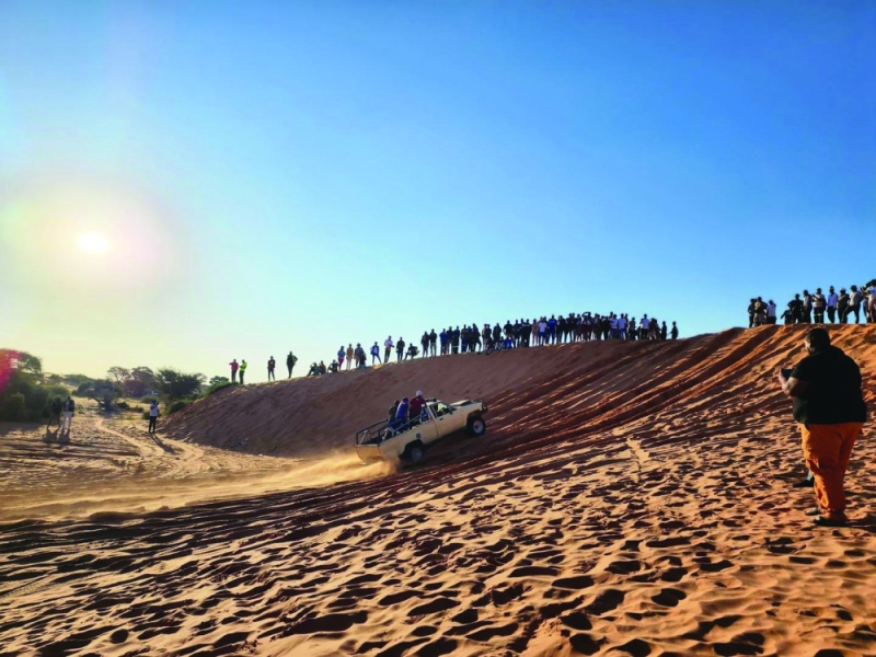 Rumbling in the dust: The Khawa Dune Challenge is a popular adventure item on the local calendar