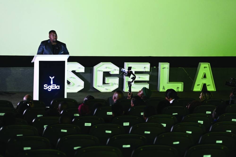 GABORONE 18 June 2024, Director of the TV drama series SgEla Thabiso Maretlwaneng during the launch of SgEla at the New Capitola cinema at River Walk in Gaborone on 18 June 2024 PIC: Monirul Bhuiyan/PRESS PHOTO)