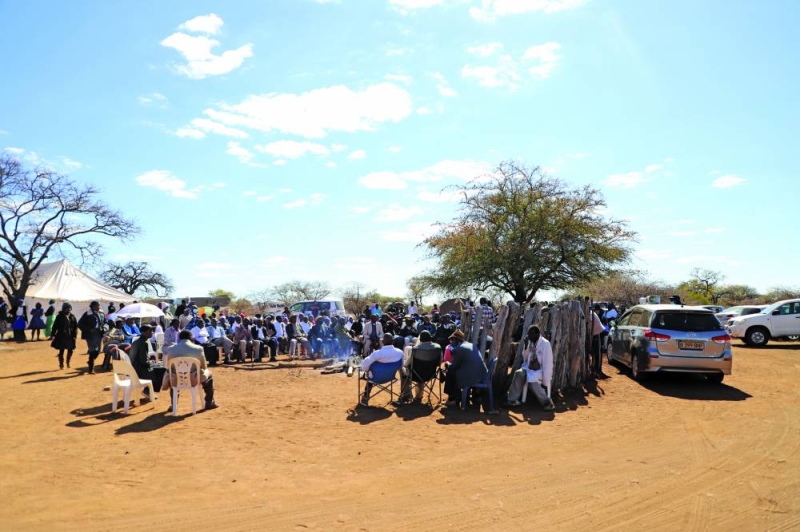 Bagammangwato kgotla meeting.PIC.KENNEDY RAMOKONE
