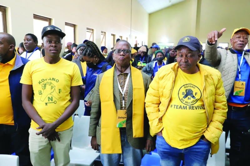 Committed:
At their conference held at Ledumang Senior Secondary School, the party resolved to contest in the majority of the 61 constituencies
PIC: PHATSIMO
KAPENG