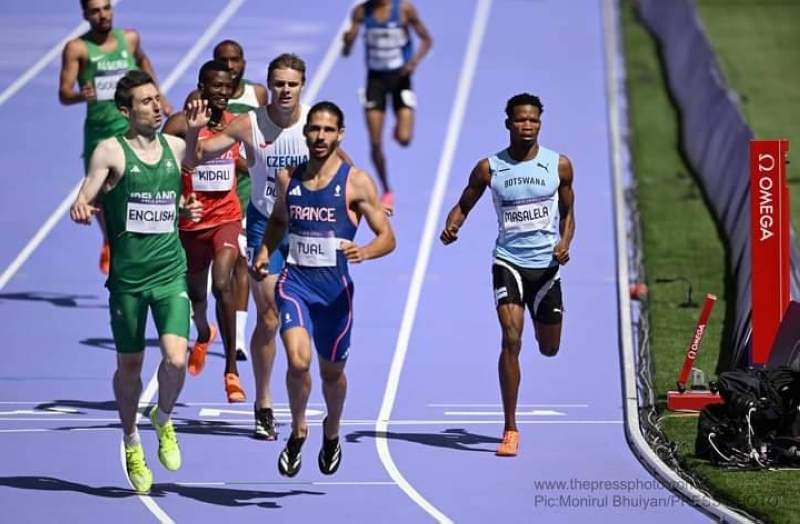 Tshepiso Masalela made a dream Olympic Games debut after he ran 1:45.58 to finish in position three during today's 800m heat to proceed to the semi-finals.