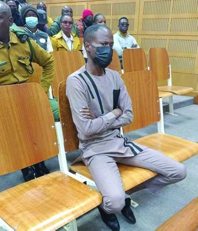 Prof Goitsekgosi Mojadigo at Mochudi Magistrates Court. (online)