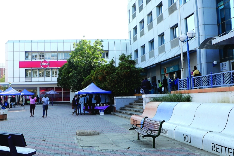 Titans: The country’s two biggest banks sit side by side in the Main Mall PIC.KENNEDY RAMOKONE