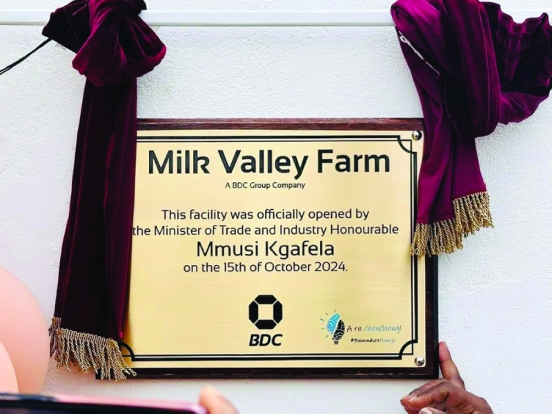 Launch of Milk Valley Farm by Minister Kgafela