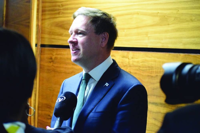Speaking out: Al Cook after the meeting with Boko PIC: PHATSIMO KAPENG