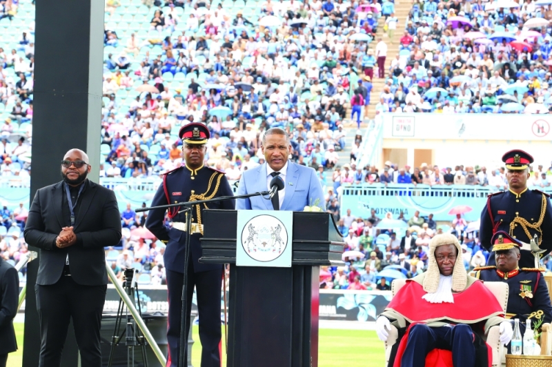 Boko at his swearing-in ceremony PIC: MORERI SEJAKGOMO