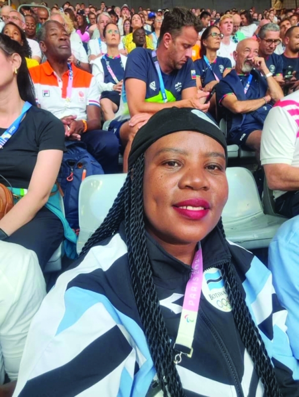 National duty: Dr Tawana at the Paris 2024 Olympics