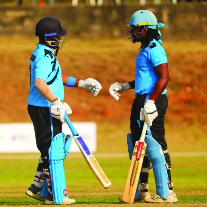 Job done: The men’s cricket team has progressed to the next round of the qualifiers PIC: BCA