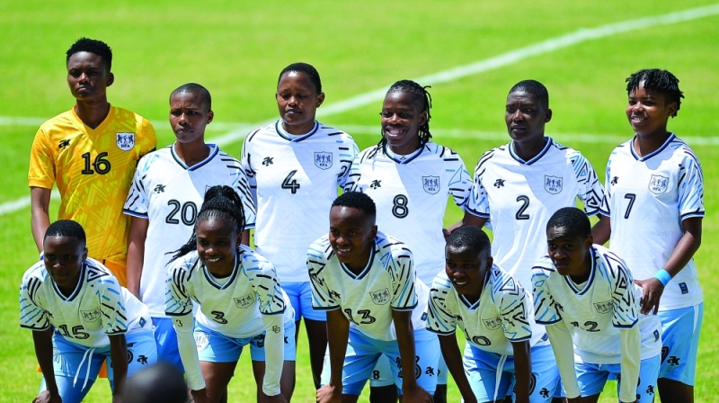 Lining-up: The Mares during the 2024 COSAFA Women’s Championship PIC: DERYCK FOSTER/BACKPAGEPIX