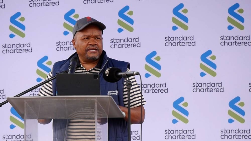 In the lead: Standard Chartered Bank Botswana CEO, Mpho Masupe. The bank is currently leading the BSE in terms of share price gains this year