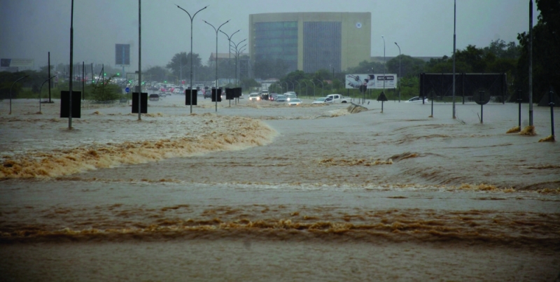 Floods in Gaborone PIC: DAILYNEWSBW
