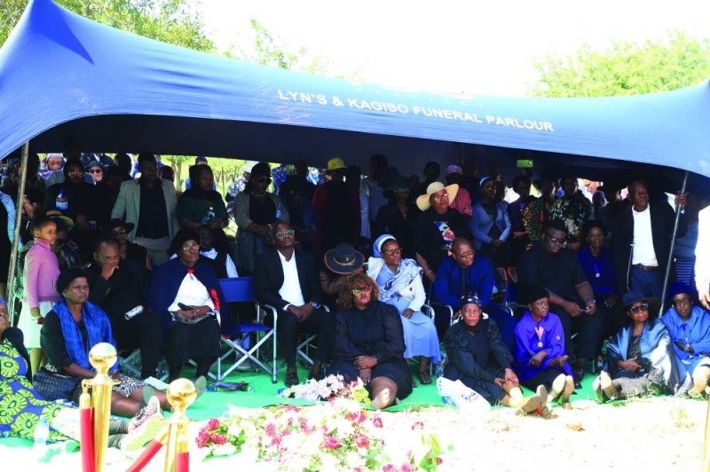 Grieving Ramolala family mourns in Kgomokasitwa. PIC: MORERI SEJAKGOMO