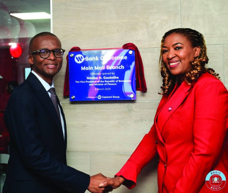The official of opening of Bank Gaborone Main Mall Branch. PIC BW GOVERNMENT