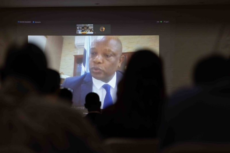 Urging partnerships: Mmolotsi addressing delegates at the Okavango Conservation Science Symposium
PIC: KARABO MOILWA