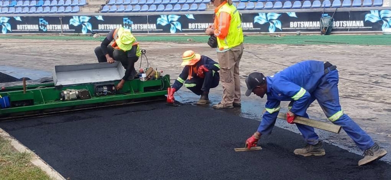 National stadium track is currently undergoing renovation