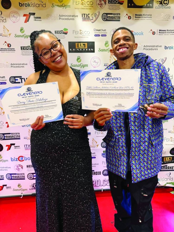 Selebogo, William Last KRM Honoured at Clevnard Media Awards in Spain