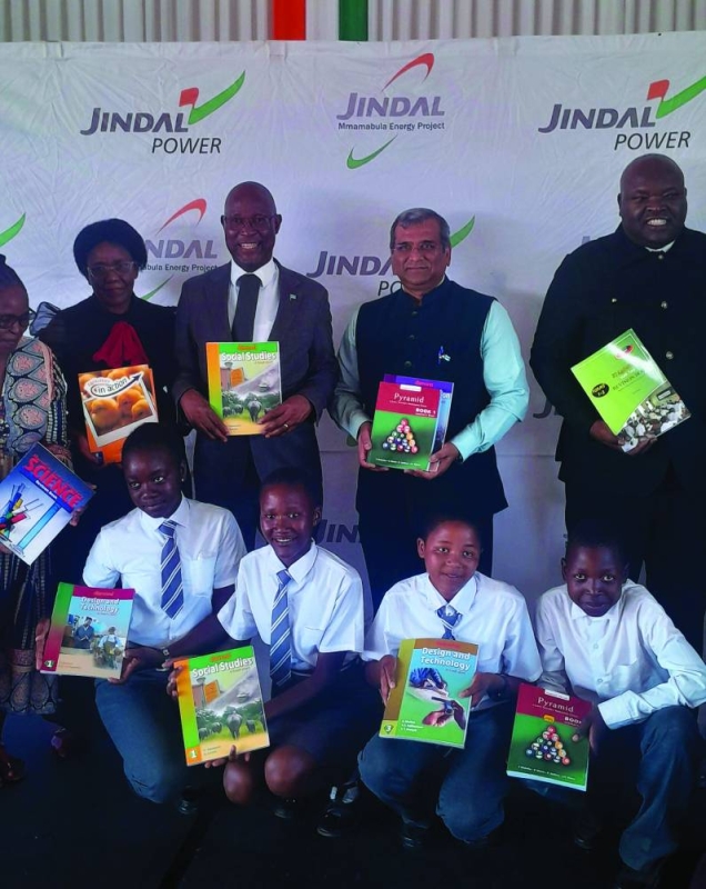 Jindal Energy donates textbooks to Dikgatlho CJSS