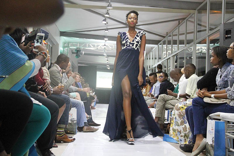Twins, Alise and Theresa Jonas impressed the audience with their brand, Alittes Designs. PICS: KABO MPAETONA